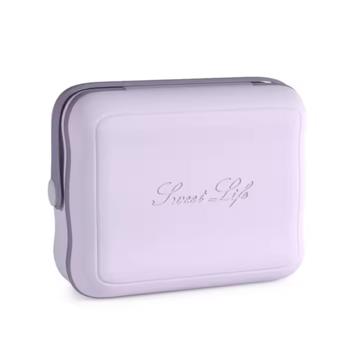 Bolsa de maquillaje de gran capacidad con luces LED, portátil con asa, Caja de almacenaje para maquillaje LED, anticaída, resistente al agua - 1