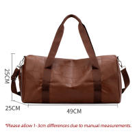 Bolsa de lona para gimnasio y Yoga para hombre, para acampar al aire libre, senderismo, escalada, bolsa de viaje de PU, bolsas deportivas grandes para Fitness con paquete de zapatos, almacenamiento de fin de semana - details 0