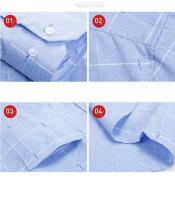 Camisas elegantes formales sociales de manga larga para hombre, ropa de diseñador informal a rayas, algodón, alta calidad, lujo, 4XL, novedad de 2024 - details 3