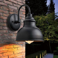 FAROLES minimalistas de pared para exteriores, luz de cuello de cisne Exterior de aluminio, luz de porche de granero de granja para jardín, garaje, patio, puerta delantera - details 9