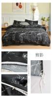 Juego de ropa de cama en blanco y negro, edredón individual con funda de almohada para cama doble, sabanas, cama matrimonial, Queen/King - details 14