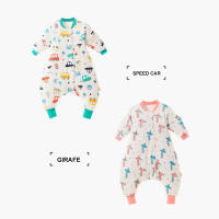 Saco de dormir de dibujos animados para bebés, saco de dormir grueso de dos patas con Mangas desmontables para niños y niñas, para Otoño e Invierno - details 9