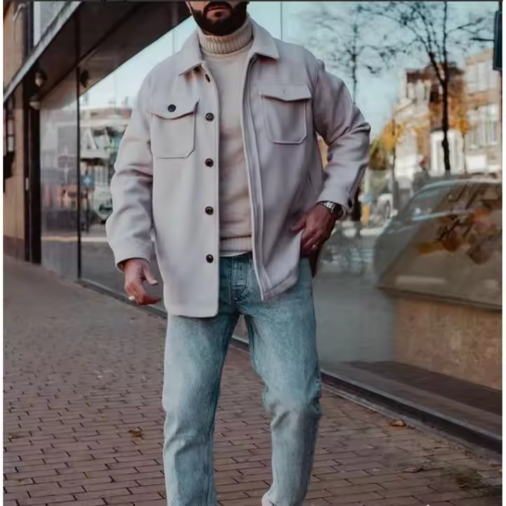Chaqueta informal para hombre, abrigo a la moda para jóvenes, novedad de otoño e invierno, 2024 - 1