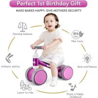Bicicleta sin pedales para niños a partir de 1 año de equilibrio, juguetes para bebés de 1 año, bicicleta para bebés con 4 ruedas para bebés de 10 a 24 meses, primera bicicleta para niños y niñas como regalo - details 25