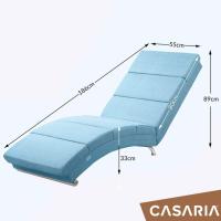 Chaise Longue Tumbona XXL London 186x89x55cm Sillón Ergonómico de Salón Oficina 180Kg Cuero Sintético Blanco - details 47