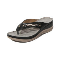 Chanclas de cojín suave para mujer, sandalias ortopédicas informales planas con soporte para el arco - details 3