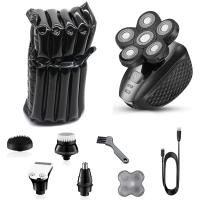 Afeitadora eléctrica 5 en 1, conjunto de aseo masculino, Maquinilla de afeitar para calvo recargable - details 11