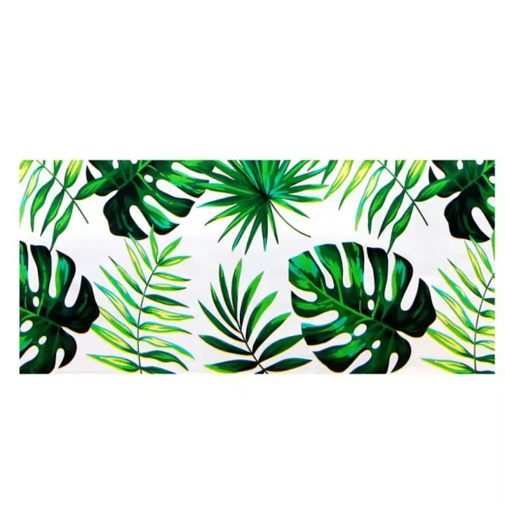 Mantel rectangular de hoja de palma desechable, paño decorativo para mesas de picnic, impermeable, práctico - 1