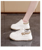 Zapatos Blancos De Cuero Con Plataforma De Zapatos De Mujer, Nuevos Zapatos Deportivos Casuales De Moda - details 18