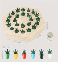 Juguete de Ajedrez de memoria a juego de zanahoria para niños, lógica de pensamiento de entrenamiento, juego de mesa de clasificación de cognición de Color - details 6