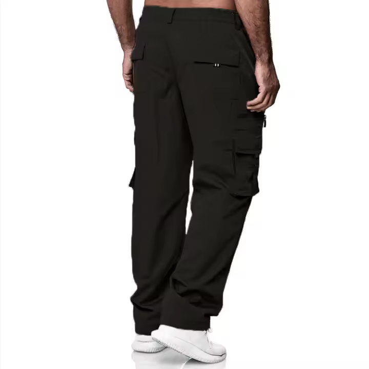 Pantalones cargo para hombre, Pantalón recto informal - 1