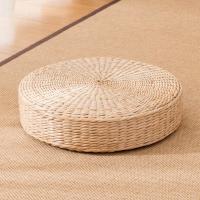 Cojín futón de paja Natural de estilo japonés duradero, cojín de Tatami redondo hecho a mano, estera de suelo tejida para ventana - details 8
