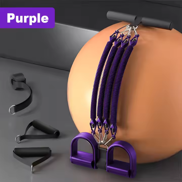 Bandas de resistencia para pedales, bandas de ejercicio con asas, cuerda elástica para sentarse, Fitness en casa, equipo de entrenamiento de fuerza - 1