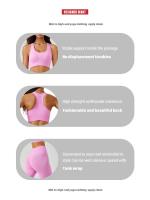 Traje de Yoga sin costuras para mujer, chaleco deportivo a prueba de golpes, mallas de cintura alta, pantalones de Yoga para correr - details 3
