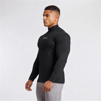 Medias deportivas de manga larga para hombre, Top de secado rápido, sudadera de fondo para correr, otoño - details 3
