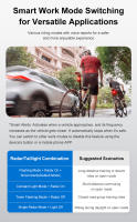 Luz de Radar para Bicicleta Sectyme Sensor Trasero de Ciclismo con Alerta de Freno Lampara de Seguridad para Vehículos Aproachando - details 7