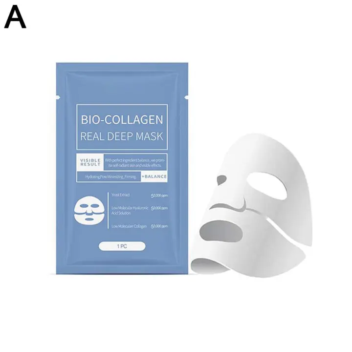 Mascarilla Facial de Colágeno Bio Anti-Arrugas, Reafirmación de Piel, Iluminación - 1