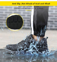 Zapatos de seguridad para el trabajo para hombre, calzado especial antipinchazos, antideslizante, para exteriores, para construcción - details 5