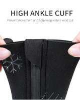 CXWXC-cubierta de zapatos impermeable para ciclismo de montaña, botas de goma reflectantes a prueba de viento, para primavera, Otoño e Invierno - details 5