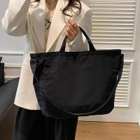 Bolso de hombro de nailon con cremallera informal, bolso de mano de gran capacidad de Color sólido de estilo coreano, bolsa de almacenamiento, bolso suave para axila para exteriores - details 2