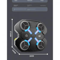 Boxeador musical de pared con guantes, 3 velocidades y luces LED, Bluetooth - details 0