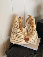 Bolso tejido de playa de vacaciones junto al mar nuevo bolso de punto hueco para mujer bolso de gran capacidad para las axilas del hombro - details 16