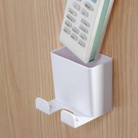 Caja de almacenamiento montada en la pared, organizador de Control remoto, soporte para enchufe de teléfono móvil, contenedor de carga colgante - details 11
