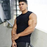 Camiseta de Tank sin Mangas para Hombres Moda Deportiva sin Rastro Estampa Algodón Para Otoño - details 5