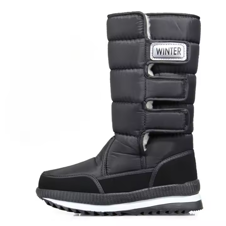 Nuevos zapatos casuales de algodón antideslizantes de terciopelo de invierno para hombres y mujeres - 1