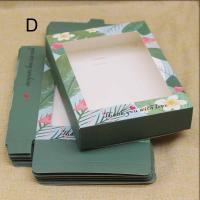 Caja de papel grande con ventana para regalo de Navidad, almacenamiento de pasteles, galletas, embalaje de boda para fiesta en casa, 10 piezas - details 9
