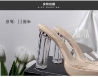 Nuevas Sandalias de Cristal para Mujer Alpargatas de Tacón Alto, Impermeables, Diseño de Pies Cansados - details 12