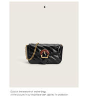 Nuevo bolso de mujer, cadena bordada de alta gama multifuncional, color sólido, bolso cuadrado pequeño, correa para el hombro - details 4