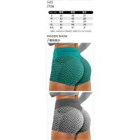 Pantalones cortos de yoga de panal de gran tamaño para mujer, pantalones deportivos de jacquard de tres puntos, pantalones cortos de yoga para fitness con bolsillo de panal - details 0