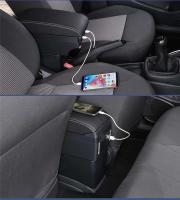 Adecuado para reposabrazos Fiat 500 CA, reposabrazos central con portavasos USB Count - details 5