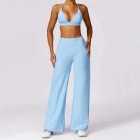 Entrenamiento de gimnasia de yoga hueco para mujer, yoga triple reforzado para mujer, conjunto PIESS, ropa deportiva, sujetador deportivo, ropa ajustada, 1/2 - details 5