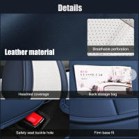Cubierta de asiento de coche Universal en cuero PU protector de asiento de coche fácil de instalar cubierta de banco trasero abierta y frente - details 4