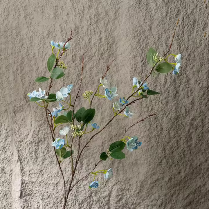 Flor de Lila Artificial de tacto Real, rama de flor de Lila de seda hecha a mano de lujo, flor falsa elegante, decoración de jardín al aire libre - 1