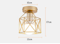 Lámparas de techo Led E27 de hierro forjado para cocina, sala de estar, dormitorio, estudio, balcón, restaurante, café y Hotel, estilo nórdico moderno, dorado y negro - details 7