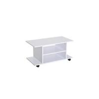 Mueble TV de Salón Moderno con Ruedas Mesa para Televisores de 42 Pulgadas Módulo TV con 1 Puerta y 2 Estantes de Almacenamiento 80x45x39,5 cm Blanco - details 12