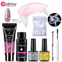 Set de Gel para Uñas de 4 Partes Kit de Arte de Uñas Acrílicas con Lámpara Mini - details 2