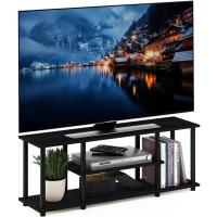 Soportes de TV de entretenimiento de 3 niveles Nogal/Negro - details 1