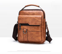 Bolso De Hombro Para Hombre De Cuero Vintage Lujo Bolso Mensajero Casual Bandolera Pequeña Bolso De Negocios Estilo Vintage - details 6