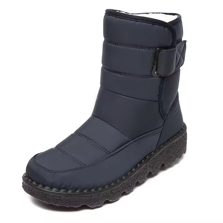 Botas de nieve de algodón para mujer, botas altas impermeables, antideslizantes, novedad de 2024 - 1