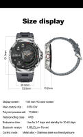Reloj inteligente con seguimiento GPS para hombre, dispositivo resistente al agua de 2024 pulgadas, HD, Bluetooth, llamadas, 1,85 mAh, 3ATM, deportivo, Fitness, novedad de 710 - details 12
