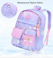 Mochila Arcoíris para niños y niñas, mochila escolar rosa y morada - details 4