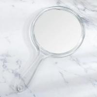 Espejo de mano de doble cara, espejo de aumento 3x, mango de plástico transparente, espejo redondo para extensión de pestañas, herramientas de belleza - details 3