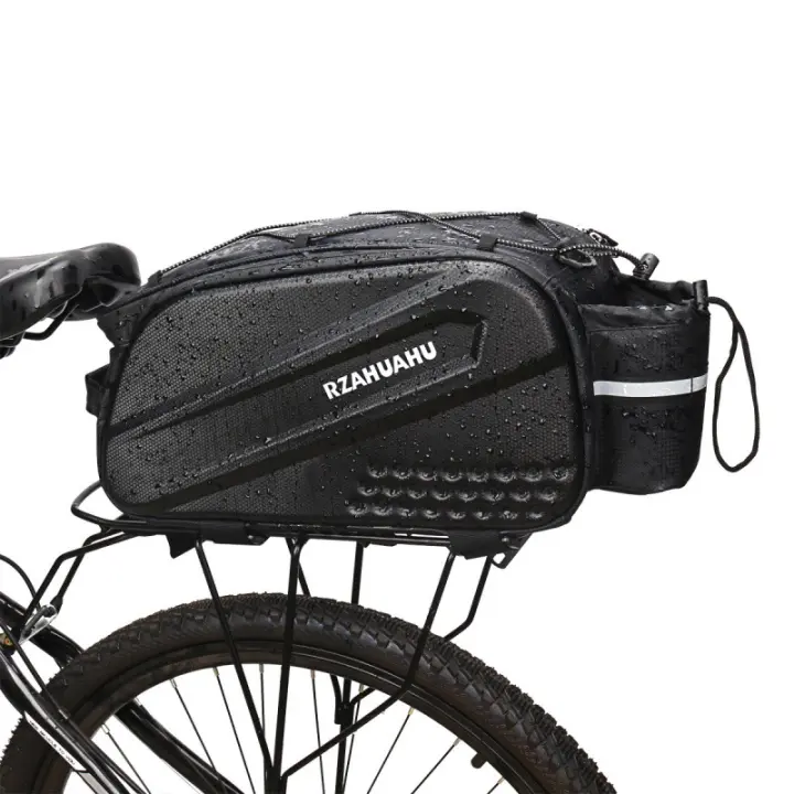 Bolsa de conducción de bicicleta de carcasa dura, negra, 38,5x19,5x16CM - 1