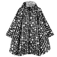 Chaqueta Impermeable Tipo Poncho De Lluvia para Mujer, Con Capucha, Estampado - details 6