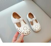 Zapatos informales para niñas, calzado de cuero suave con recortes calados de princesa, con correa en T, para primavera y verano, 2025 - details 10