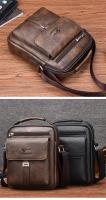 Canguro-Bolso de hombro Vintage para hombre, bandolera de cuero dividido, novedad de 2020 - details 3